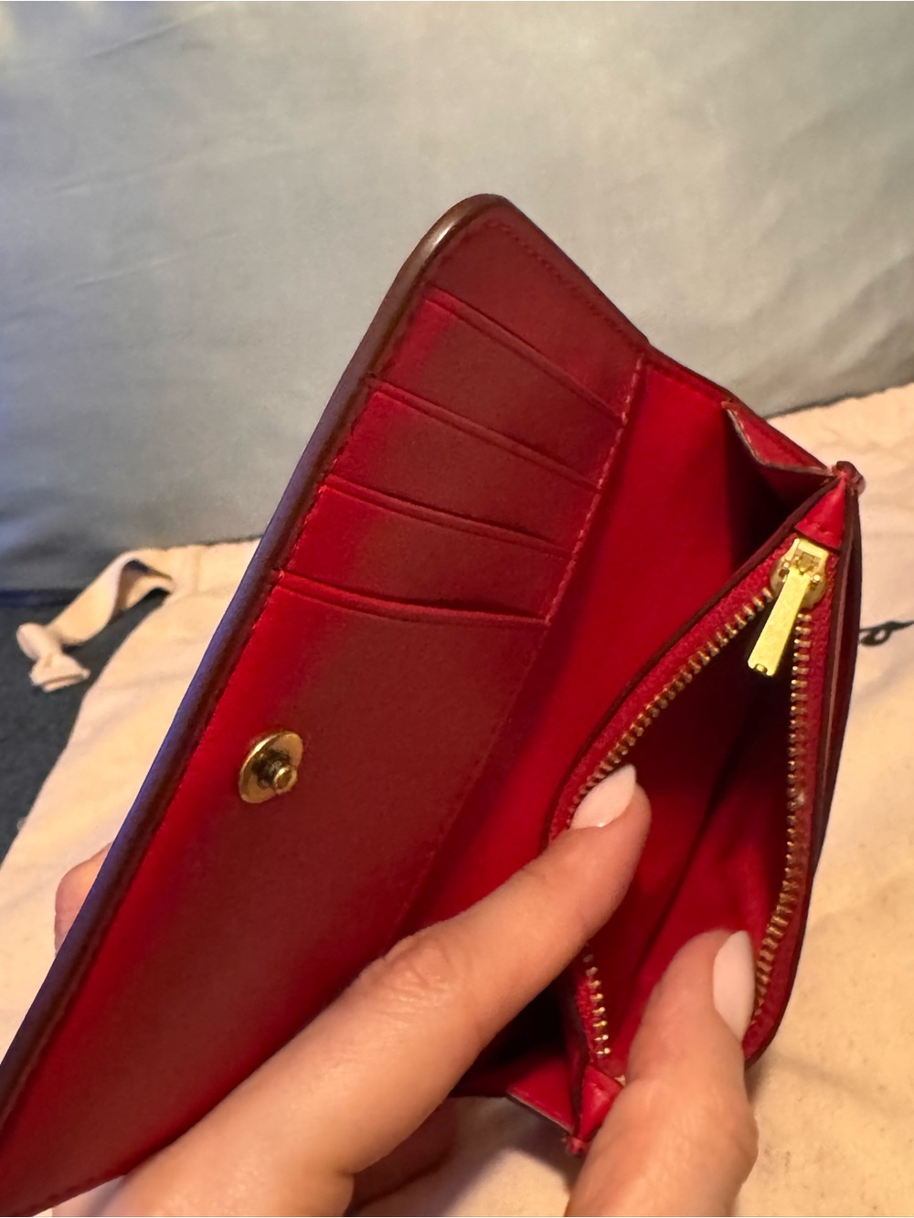 Coach Essential Slim Card Case/Card Holder in Candy Apple Red ❤️🍎❤️ - Picture 13 of 16